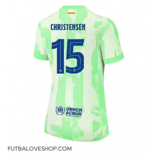 Dres Barcelona Andreas Christensen #15 Tretina pre Ženy 2024-25 Krátky Rukáv